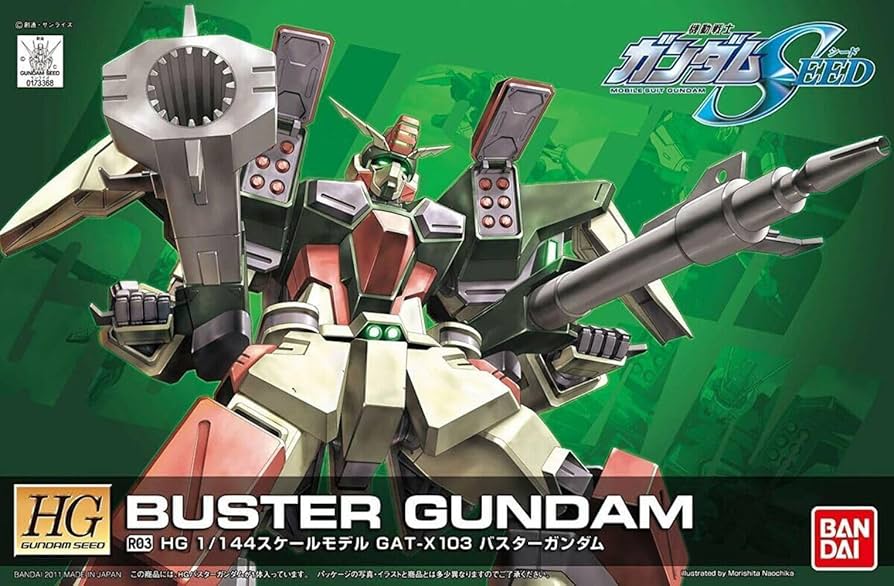 Model Kit Gundam HG R03 Buster Gundam GAT-X103 1/144 ( Imagem 3 de 3 ) - Preview