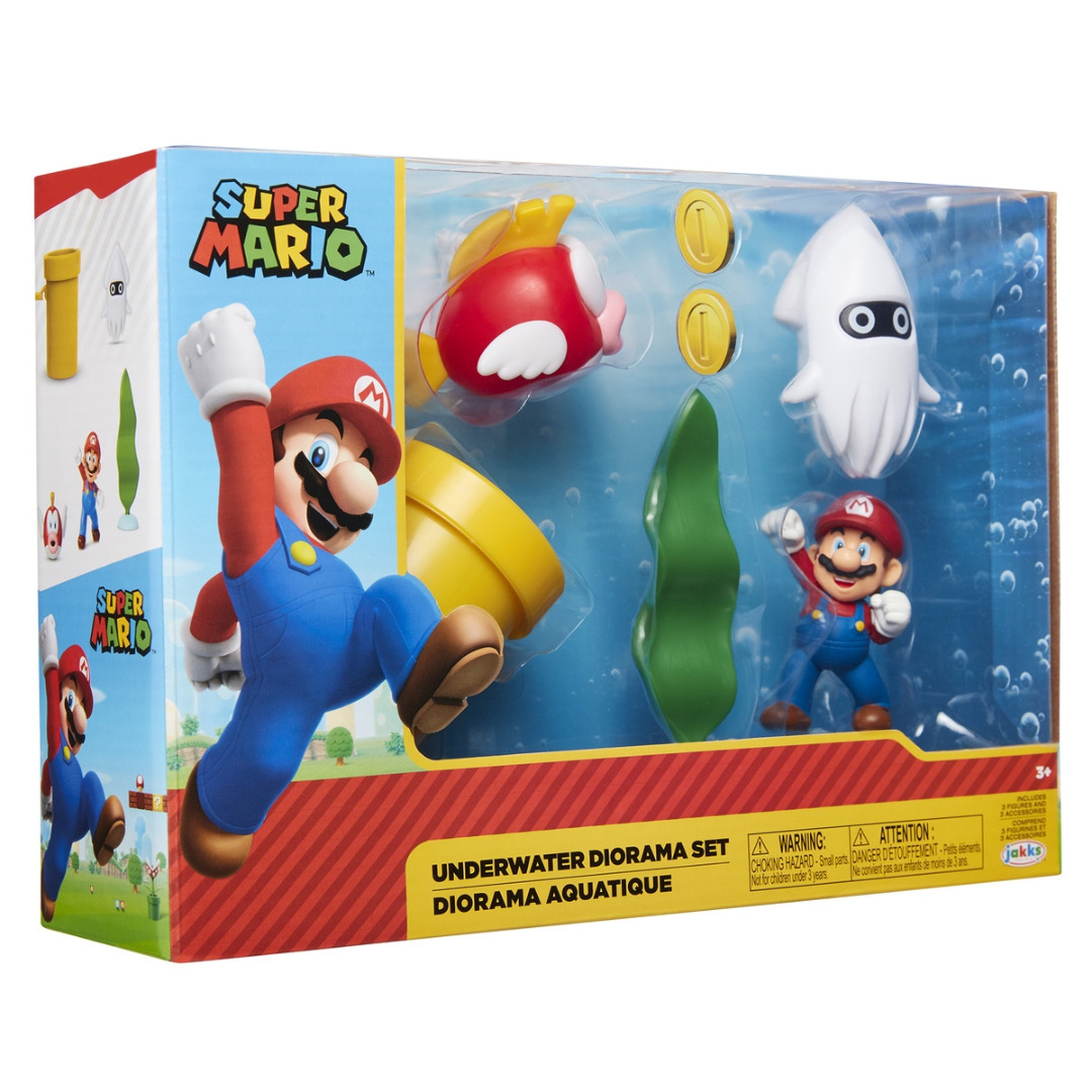 Playset Nintendo Super Mario Underwater Diorama ( Imagem 2 de 3 ) - Preview