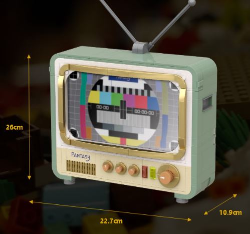 Model Kit Pantasy Retro Television Building Blocks ( Imagem 2 de 3 ) - Preview