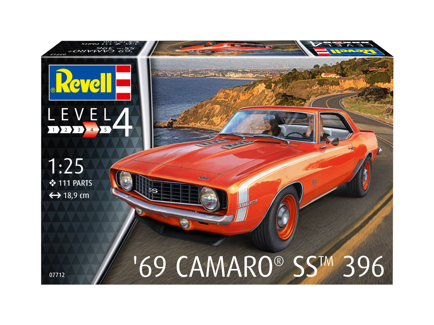 Model Kit Revell ’69 Camaro SS 396 Scale 1:25 ( Imagem 4 de 4 ) - Preview