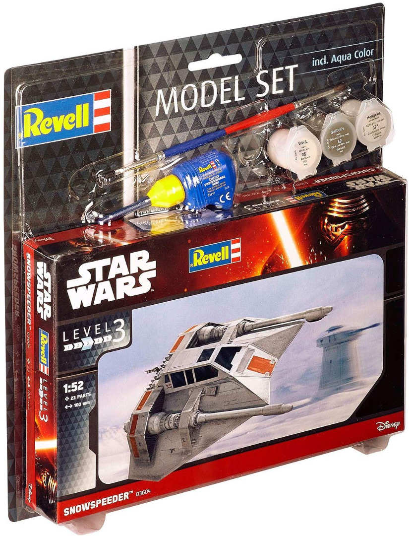 Model Kit Revell Star Wars Snowspeeder Set Scale 1:52 ( Imagem 3 de 3 ) - Preview
