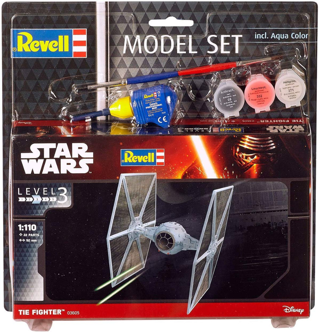 Model Kit Revell Star Wars TIE Fighter Set Scale 1:110 ( Imagem 4 de 4 ) - Preview