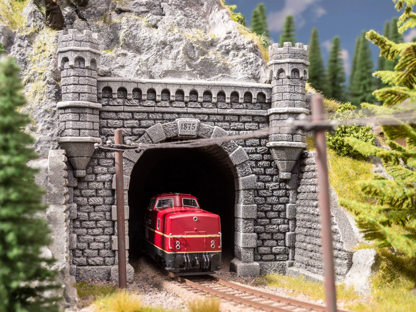Modelismo - Noch Tunnel Portal 1-Track - Portal de Túnel ( Imagem 2 de 2 ) - Preview