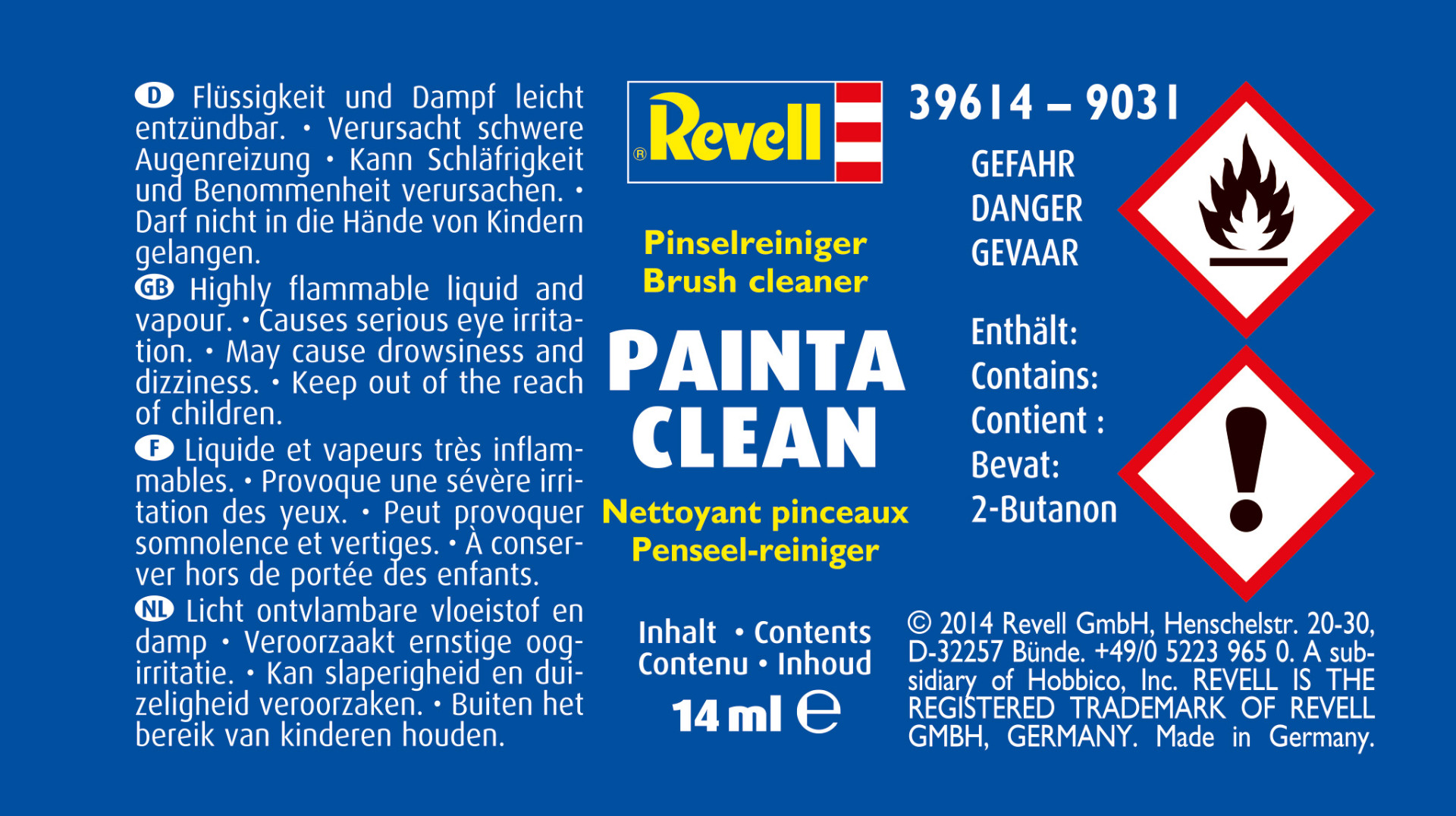 Modelismo - Revell Painta Clean Brush Cleaner 100 ml ( Imagem 2 de 3 ) - Preview