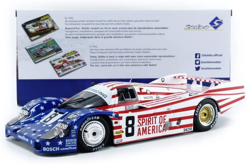 Model Car Solido Porsche 956 LH #8 3rd 24h Le Mans 1986 Follmer/Morton/Miller 1:18 ( Imagem 4 de 4 ) - Preview