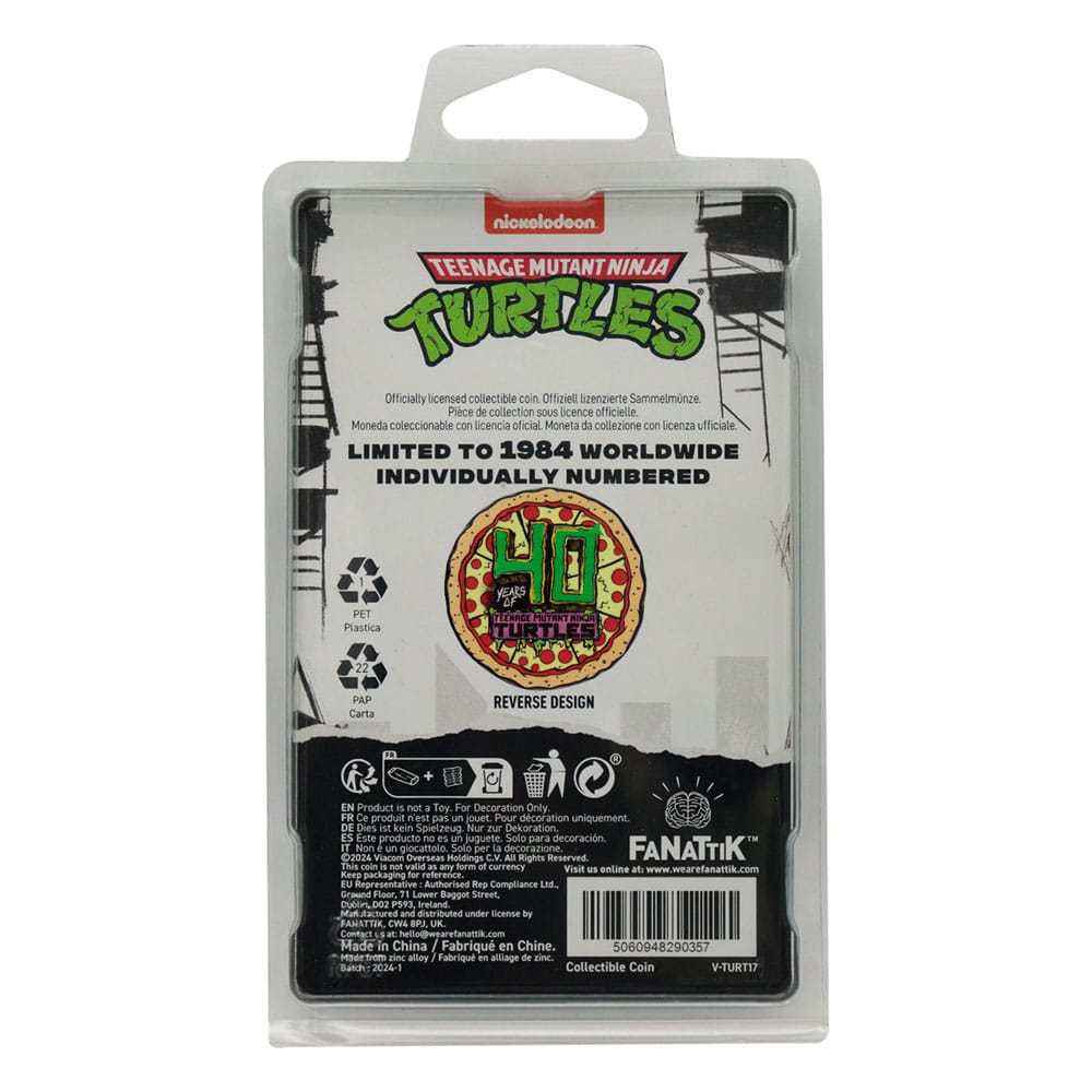 Réplica Teenage Mutant Ninja Turtles Collectable Coin 40th Anniversary Limited Edition ( Imagem 3 de 4 ) - Preview