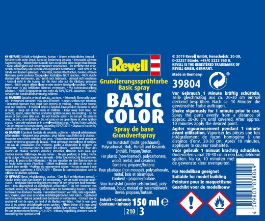 Spray Revell Basic-Color Spray de Base 150 ml ( Imagem 2 de 2 ) - Preview