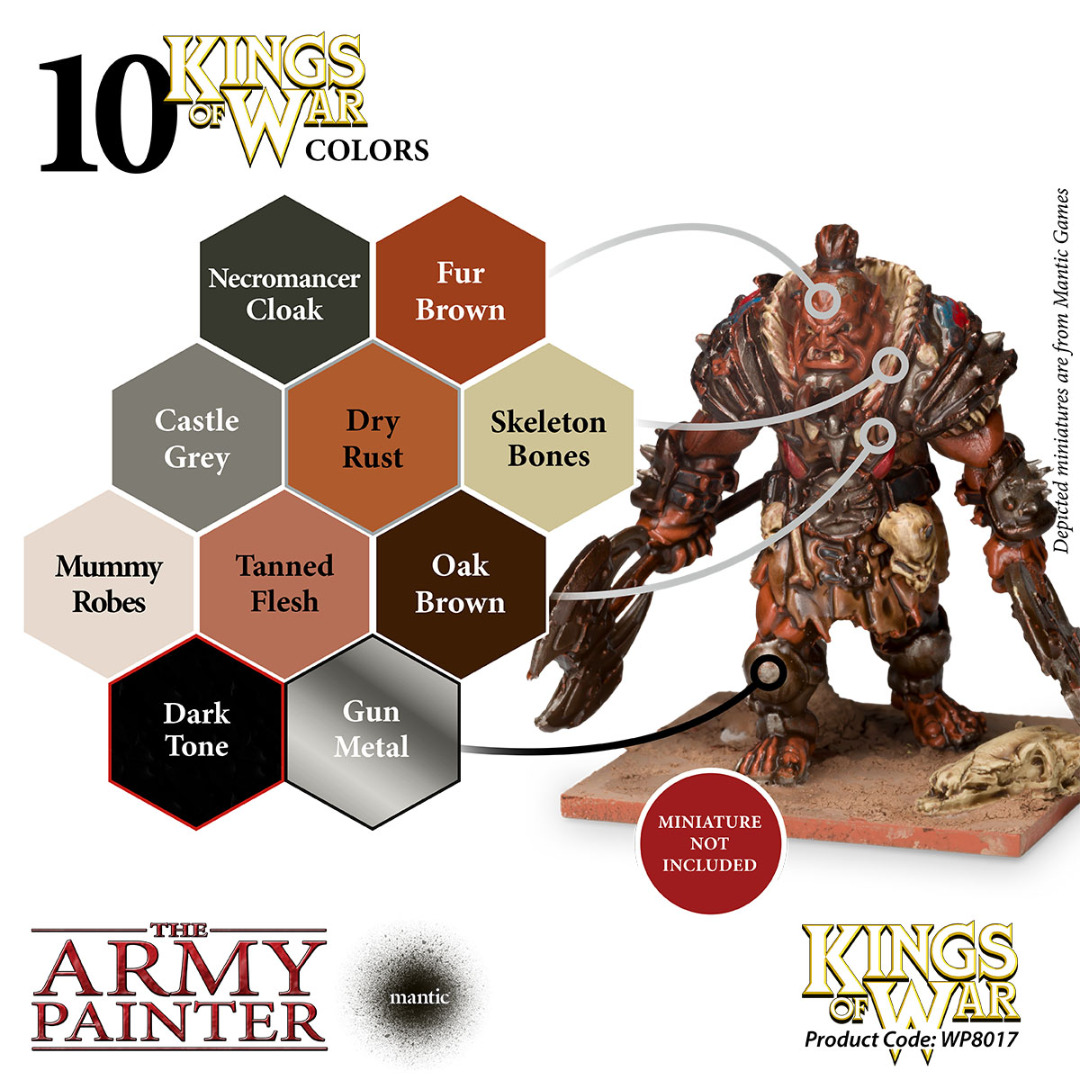 The Army Painter - Warpaints Kings of War Ogres paint set ( Imagem 2 de 4 ) - Preview