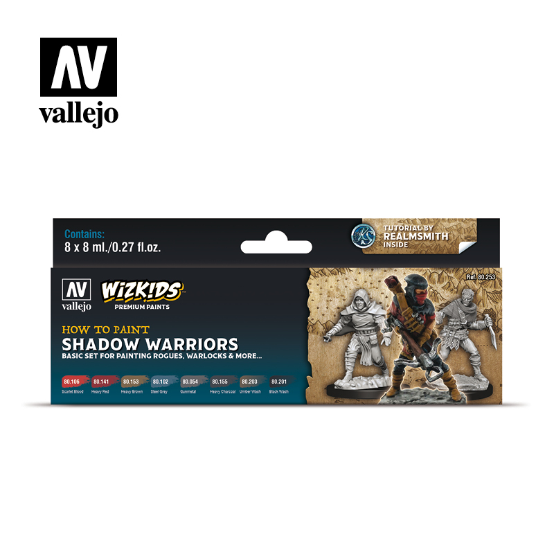 Vallejo (80.253) Wizkids Premium Paint Set Shadow Warriors (8x8ml) ( Imagem 2 de 2 ) - Preview