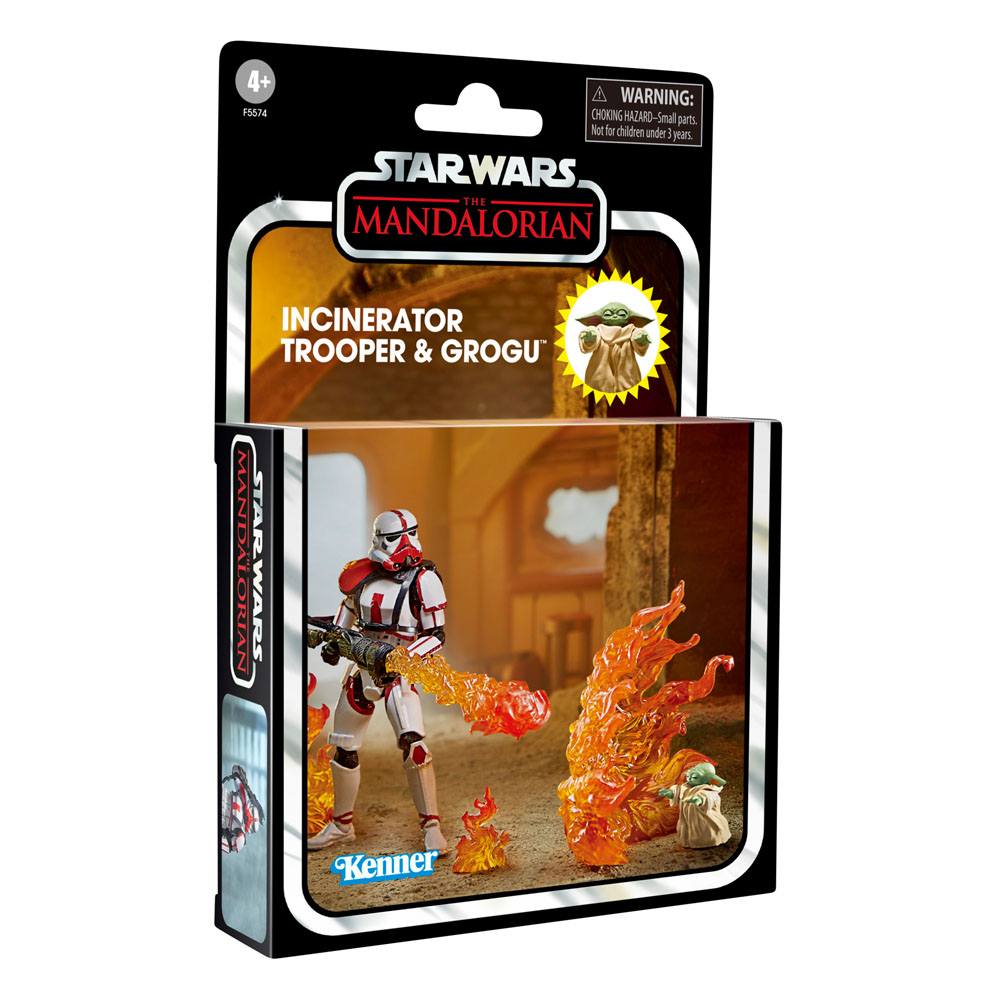 Action-Figure Star Wars The Mandalorian Incinerator Trooper Y The Child Coleção Vintage ( Imagem 4 de 4 ) - Preview