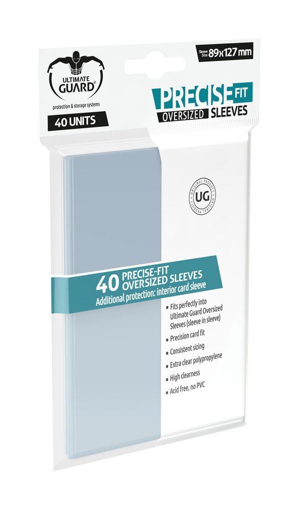 Ultimate Guard Precise-Fit Sleeves Oversized Transp(40) ( Imagem 2 de 3 ) - Preview