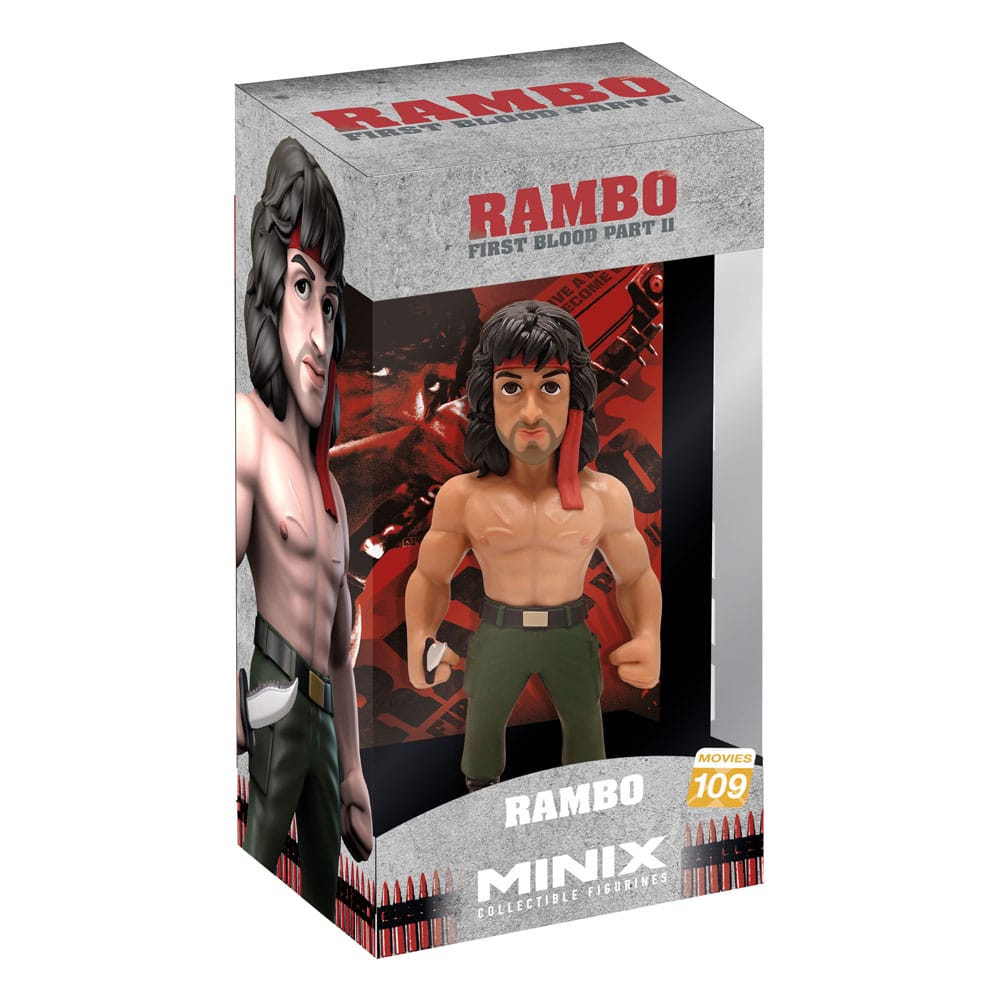Figura Minix - Movie 109 - PVC 12 cm - Rambo - Rambo avec Bandana ( Imagem 2 de 3 ) - Preview