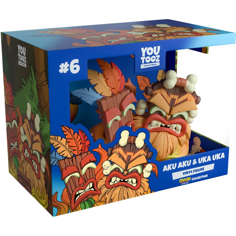 Figura Youtooz Crash Bandicoot Aku Aku & Uka Uka ( Imagem 2 de 2 ) - Preview