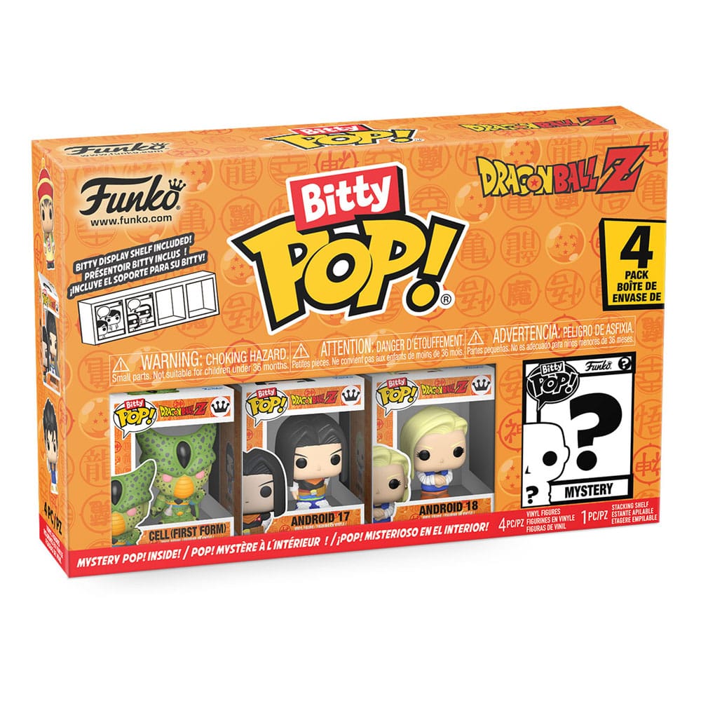 Funko Pop! Bitty - 4-Pack: Dragon Ball Z - Cell / Android 17 / Android 18 / Mystery Pop! ( Imagem 3 de 3 ) - Preview
