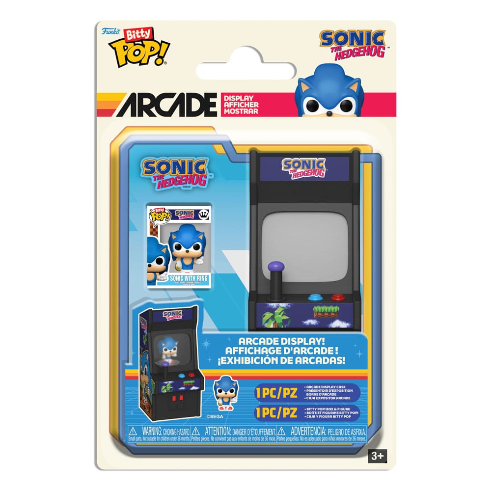 Funko Pop! Bitty - Games: Sonic - Sonic with Ring + Arcade Display ( Imagem 3 de 4 ) - Preview