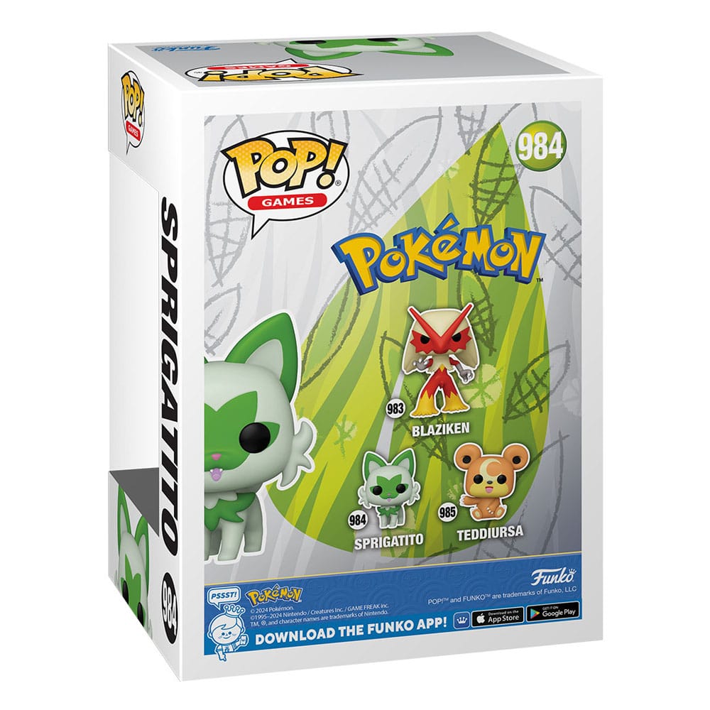 Funko Pop! Games - Pokémon Sprigatito ( Imagem 2 de 3 ) - Preview
