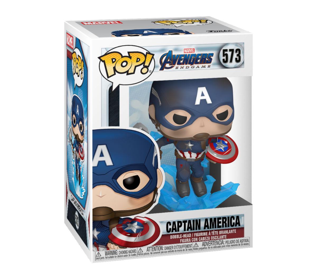 Funko Pop! Marvel - Avengers: Endgame - Captain America with Broken Shield & Mjolnir ( Imagem 2 de 2 ) - Preview