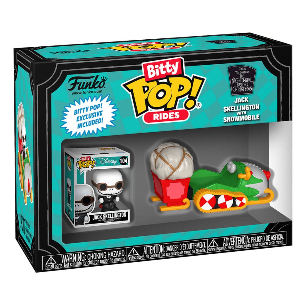 Funko Pop! Bitty - Rides: The Nightmare Before Christmas - Jack with Snowmobile ( Imagem 4 de 4 ) - Preview