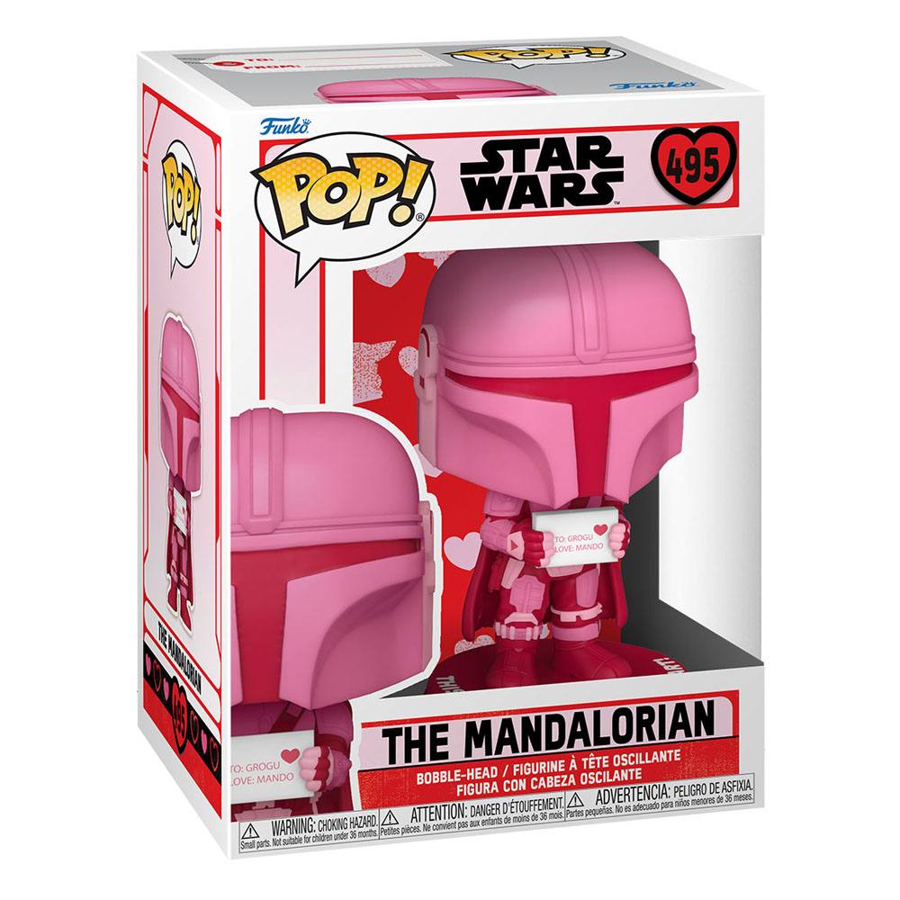 Funko Pop! Valentine: Star Wars - The Mandalorian 495 (Bobble-Head) ( Imagem 2 de 2 ) - Preview