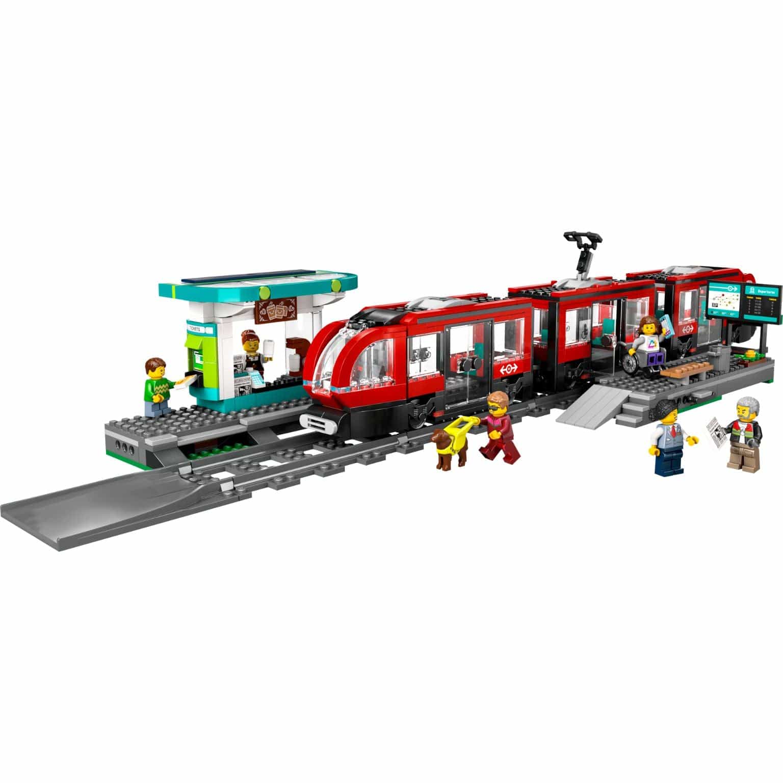 LEGO® City - Elétrico e Estação na Baixa - 60423 ( Imagem 2 de 8 ) - Preview