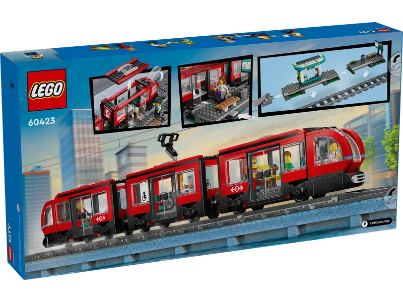 LEGO® City - Elétrico e Estação na Baixa - 60423 ( Imagem 3 de 8 ) - Preview