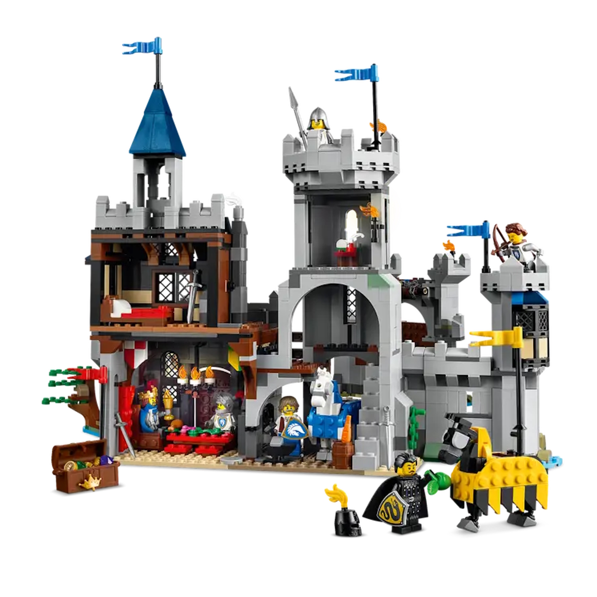 LEGO® Creator 3 em 1 - Castelo Medieval com Cavaleiro e Cavalo - 31168 ( Imagem 2 de 6 ) - Preview