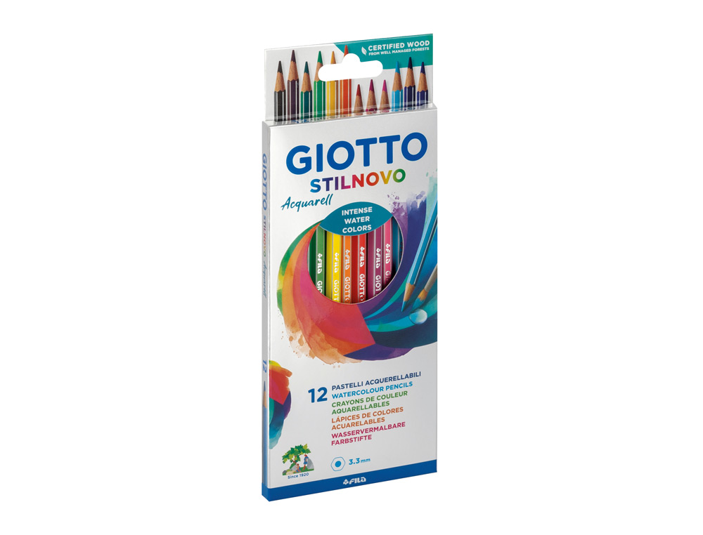 Giotto - CX.12 Lápis De Cor - Stilnovo Acquarell ( Imagem 2 de 3 ) - Preview