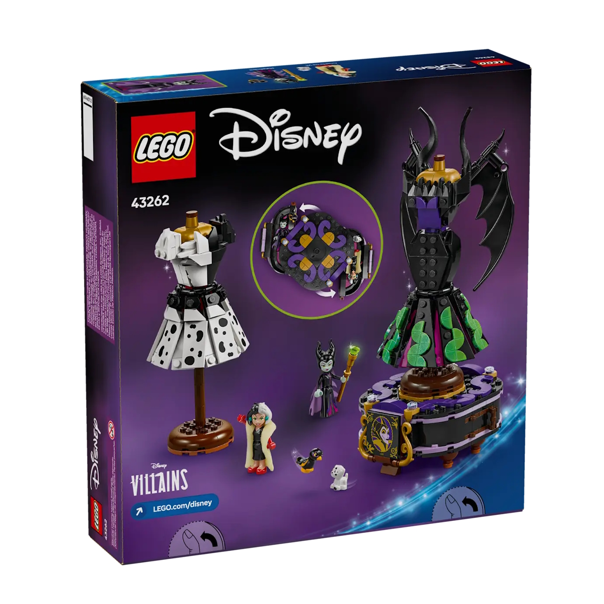 LEGO® Disney™ - Vestidos da Maléfica e da Cruella De Vil - 43262 ( Imagem 5 de 5 ) - Preview