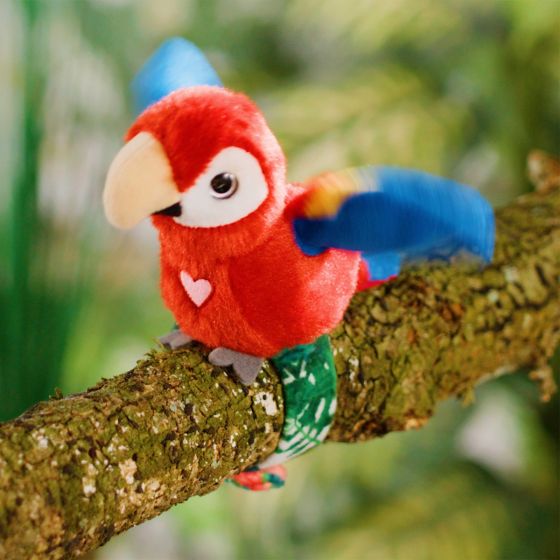 Pássaros Locos - Peluches Interativos - Papagaio Vermelho ( Imagem 3 de 4 ) - Preview