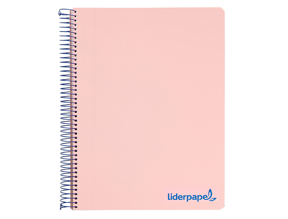 Caderno espiral liderpapel din a5 wonder capa plastico 120 f 90 gr quadricula 5mm 5 bandas de cores 6 furos rosa ( Imagem 3 de 16 ) - Preview