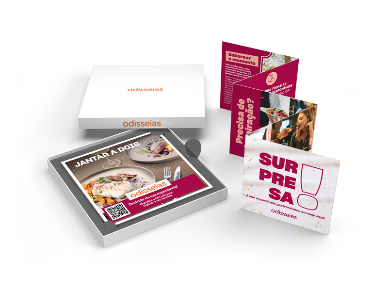 Pack Presente Odisseias - Jantar a Dois | Experiência gourmet | 2 pessoas ( Imagem 2 de 4 ) - Preview