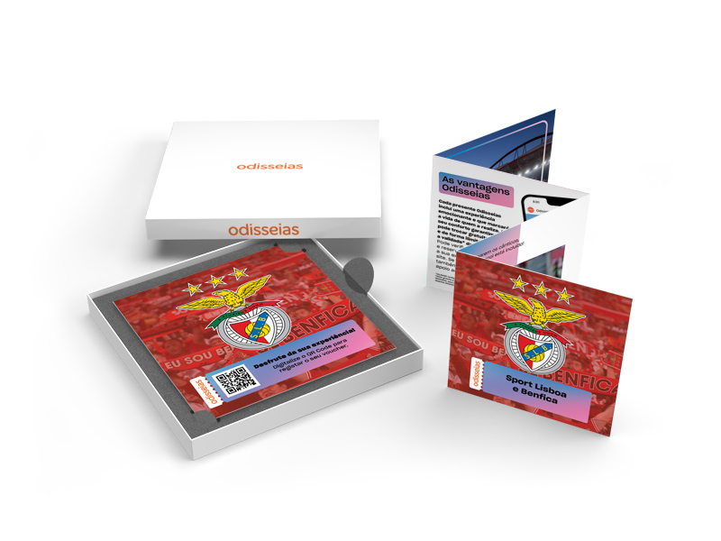 Pack Presente Odisseias - Sport Lisboa e Benfica: Bilhete e Cachecol | Experiência para 1 pessoa ( Imagem 2 de 4 ) - Preview