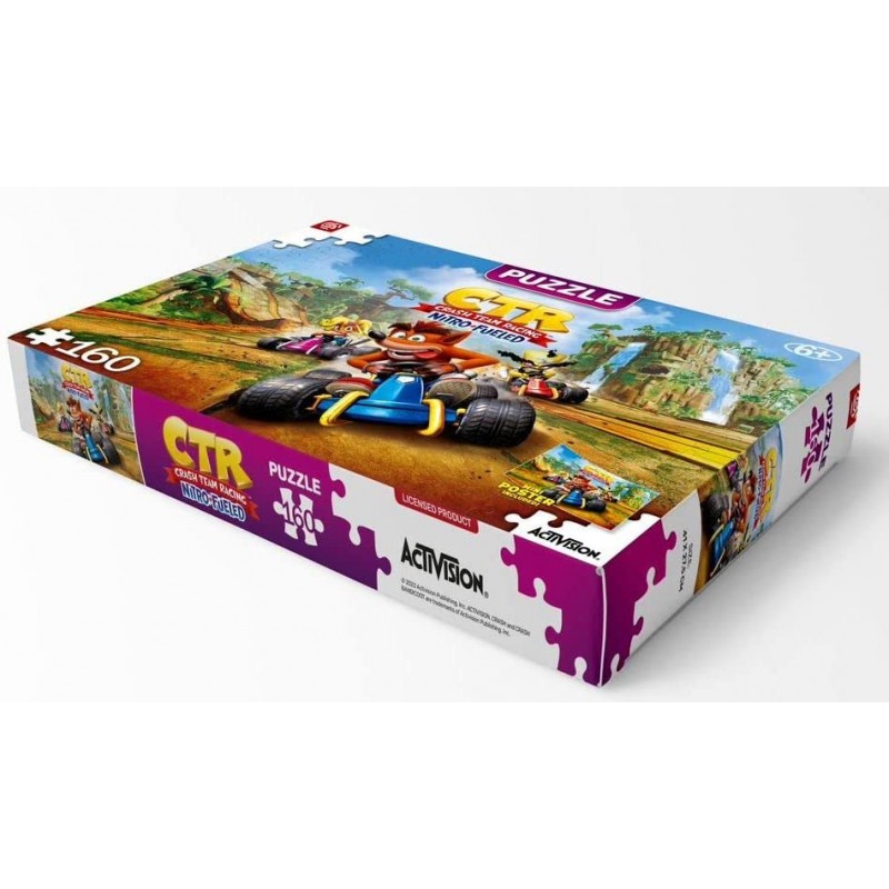 Puzzle Kids Good Loot - Crash Team Racing: Nitro-Fueled (160 Peças) ( Imagem 2 de 2 ) - Preview
