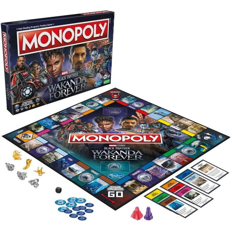 Jogo de Tabuleiro Monopoly: Marvel Studios - Black Panther Wakanda Forever Edition ( Imagem 2 de 3 ) - Preview