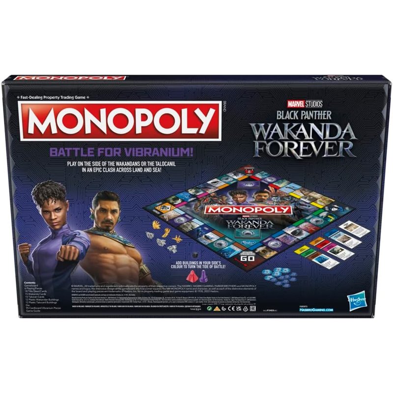 Jogo de Tabuleiro Monopoly: Marvel Studios - Black Panther Wakanda Forever Edition ( Imagem 3 de 3 ) - Preview
