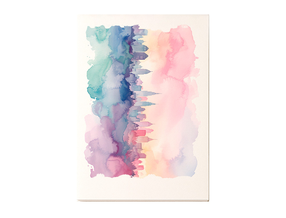 Bloco de Desenho Multitécnica Liderpapel A4 para Acrílico, óleo e Guache - 20 folhas gramagem 260g/m2 ( Imagem 3 de 4 ) - Preview