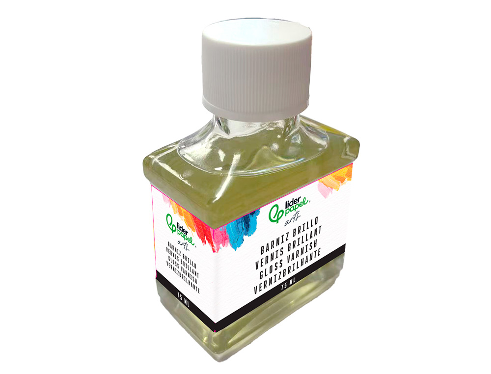 Verniz acabamento brilhante liderpapel para pintura frasco de 75 ml ( Imagem 2 de 4 ) - Preview