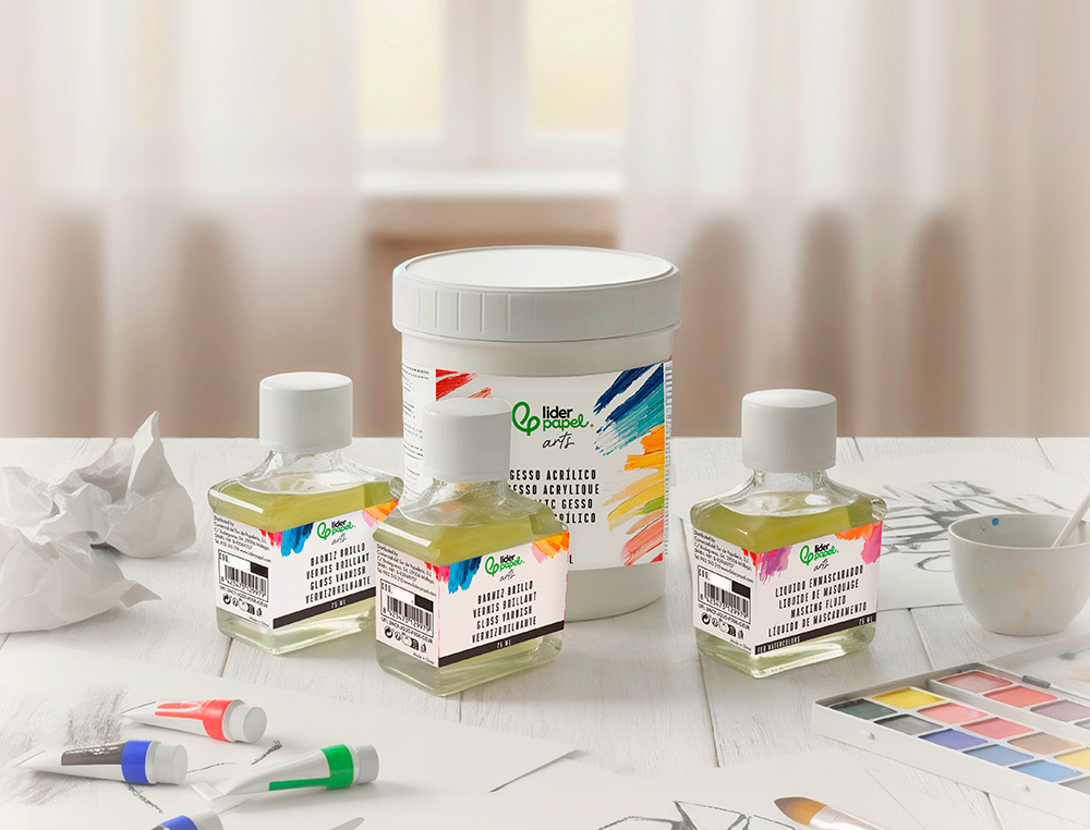 Verniz acabamento brilhante liderpapel para pintura frasco de 75 ml ( Imagem 4 de 4 ) - Preview