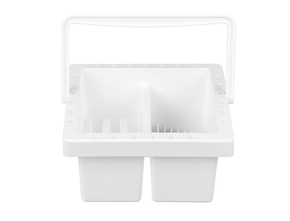 Cubo limpeza de pincéis liderpapel de plástico com asa transportável 13x13x9 cm ( Imagem 2 de 7 ) - Preview