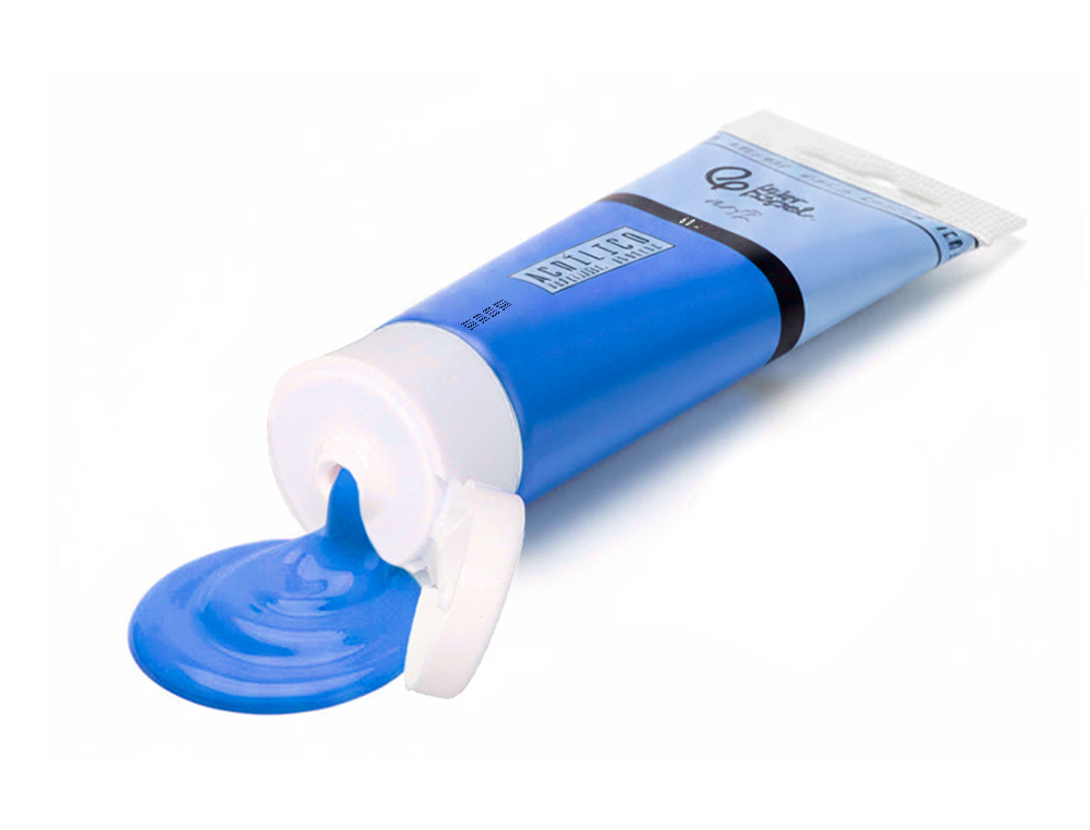 Pintura acrilica liderpapel tubo de plastico de 60 ml color azul ç ( Imagem 4 de 6 ) - Preview