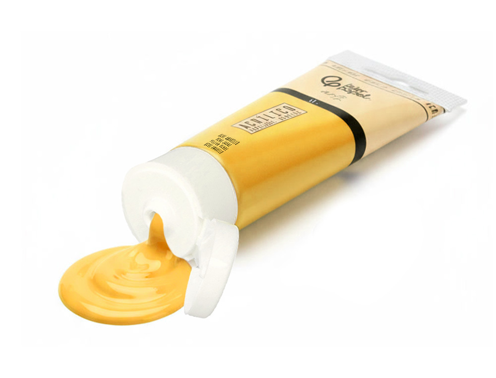 Pintura acrilica liderpapel tubo de plastico de 60 ml color ocre amarillo ( Imagem 4 de 6 ) - Preview