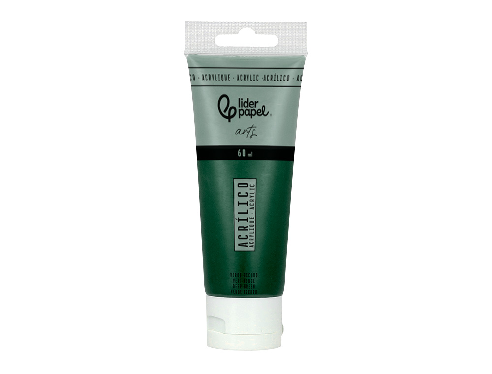 Pintura acrilica liderpapel tubo de plastico de 60 ml color verde oliva ( Imagem 2 de 6 ) - Preview