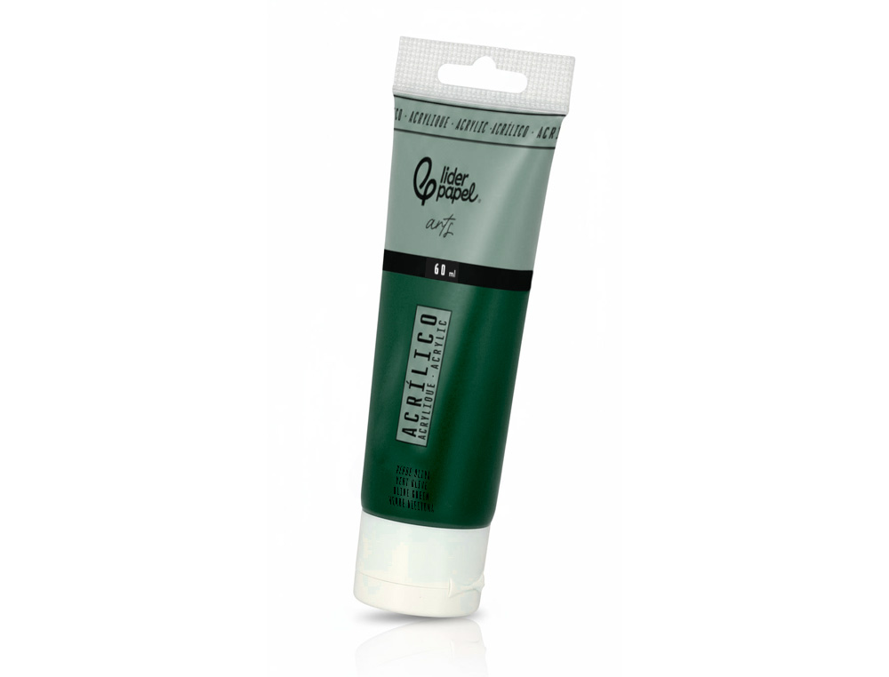 Pintura acrilica liderpapel tubo de plastico de 60 ml color verde oliva ( Imagem 3 de 6 ) - Preview