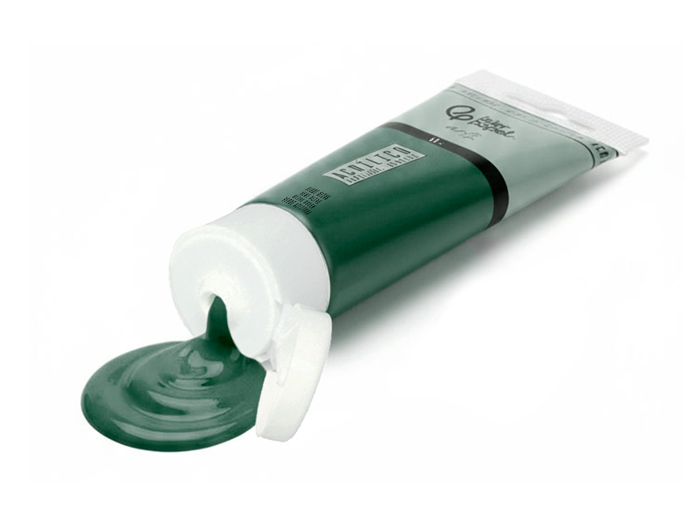 Pintura acrilica liderpapel tubo de plastico de 60 ml color verde oliva ( Imagem 4 de 6 ) - Preview