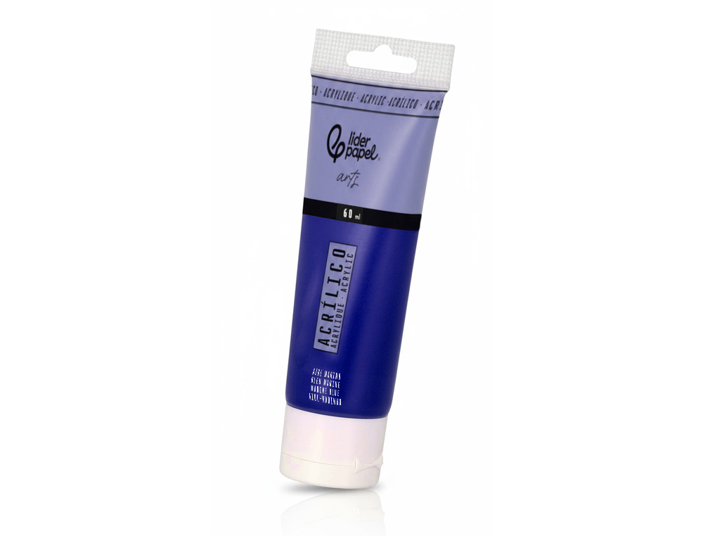 Pintura acrilica liderpapel tubo de plastico de 60 ml color azul marino ( Imagem 3 de 6 ) - Preview