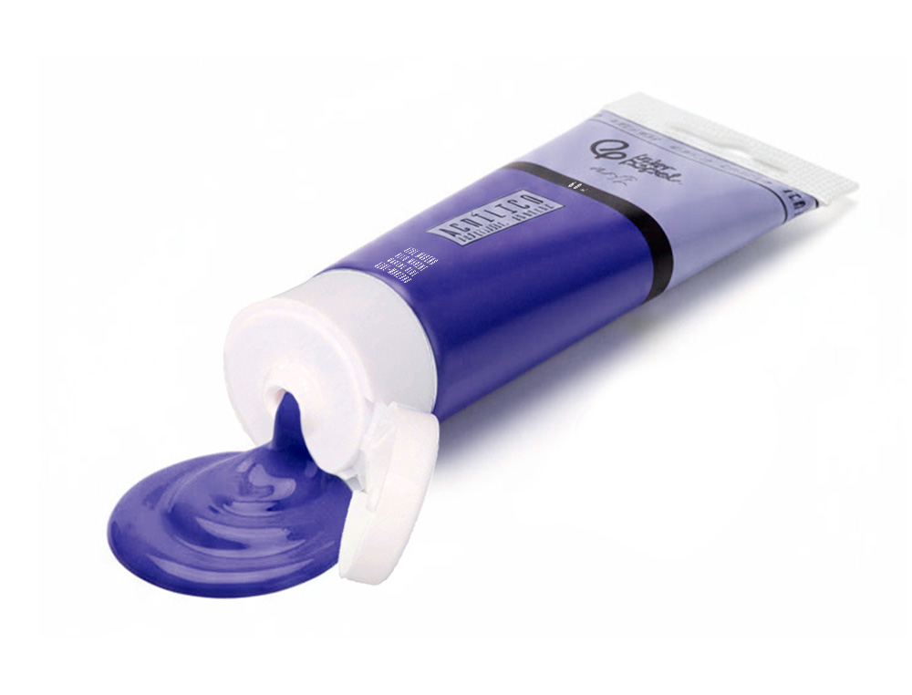 Pintura acrilica liderpapel tubo de plastico de 60 ml color azul marino ( Imagem 4 de 6 ) - Preview