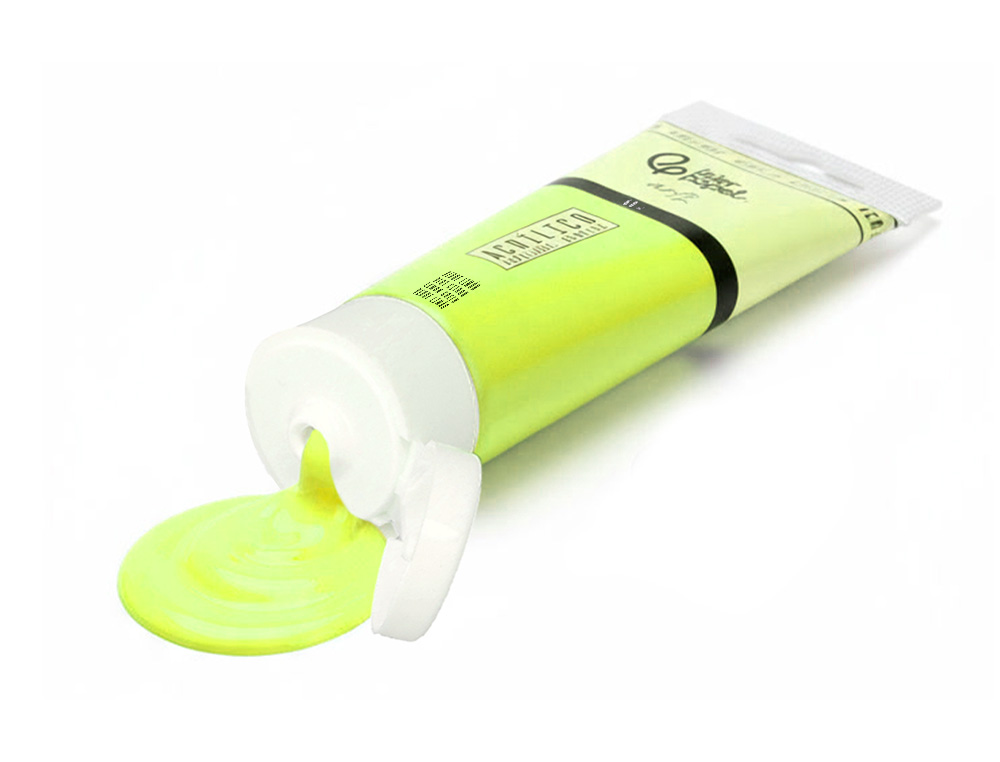 Pintura acrilica liderpapel tubo de plastico de 60 ml color verde limon ( Imagem 4 de 6 ) - Preview