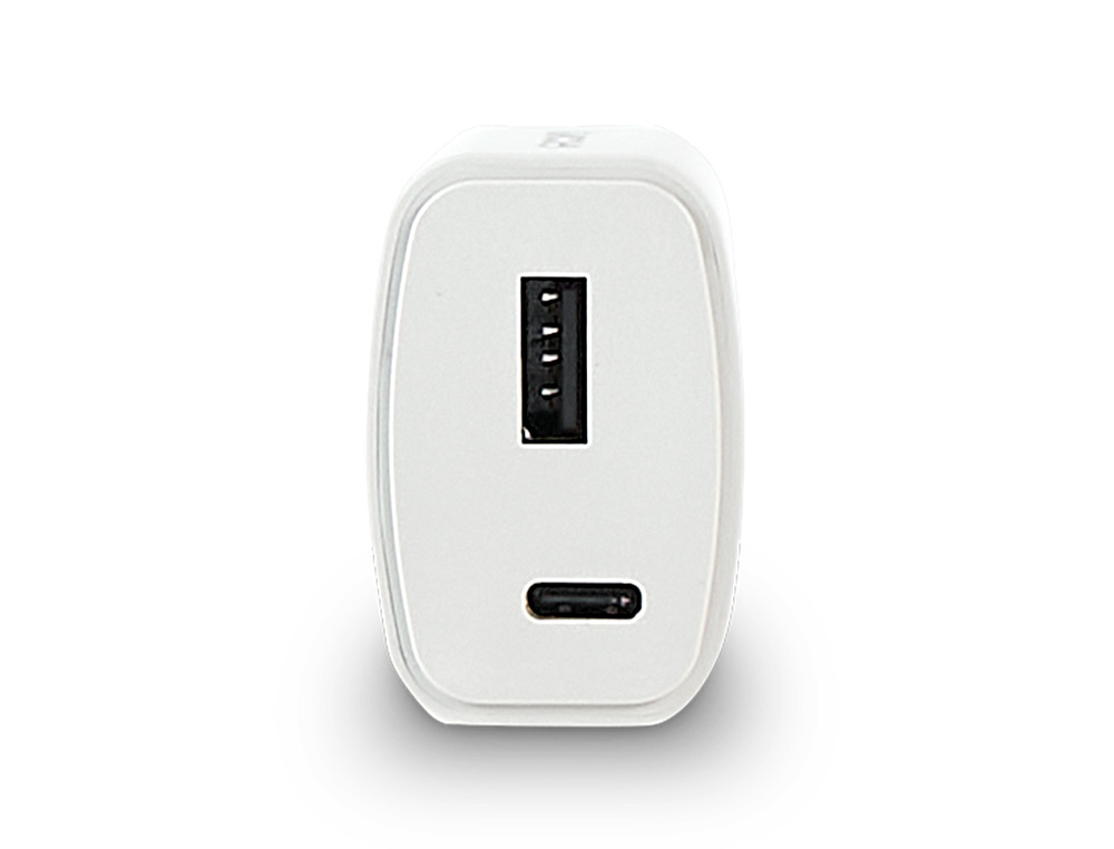 Carregador de parede groovy 1 usb + 1usb-c cor branco ( Imagem 2 de 3 ) - Preview