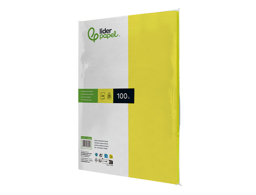 Papel de cor liderpapel din a4 pack 100 folhas limao ( Imagem 3 de 8 ) - Preview