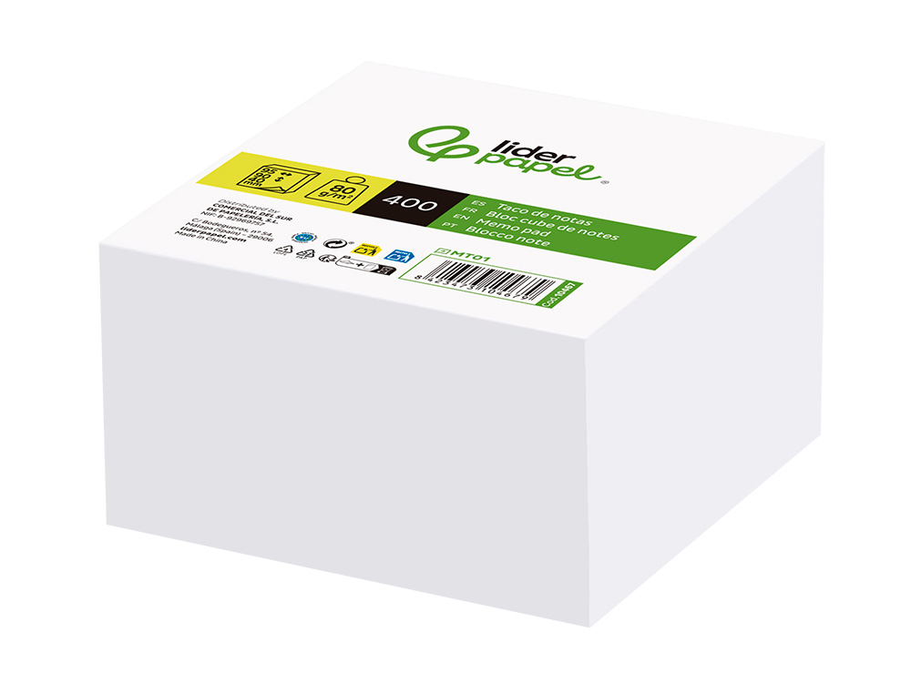 Bloco notas liderpapel papel 95x90x40 nao colado ( Imagem 3 de 8 ) - Preview